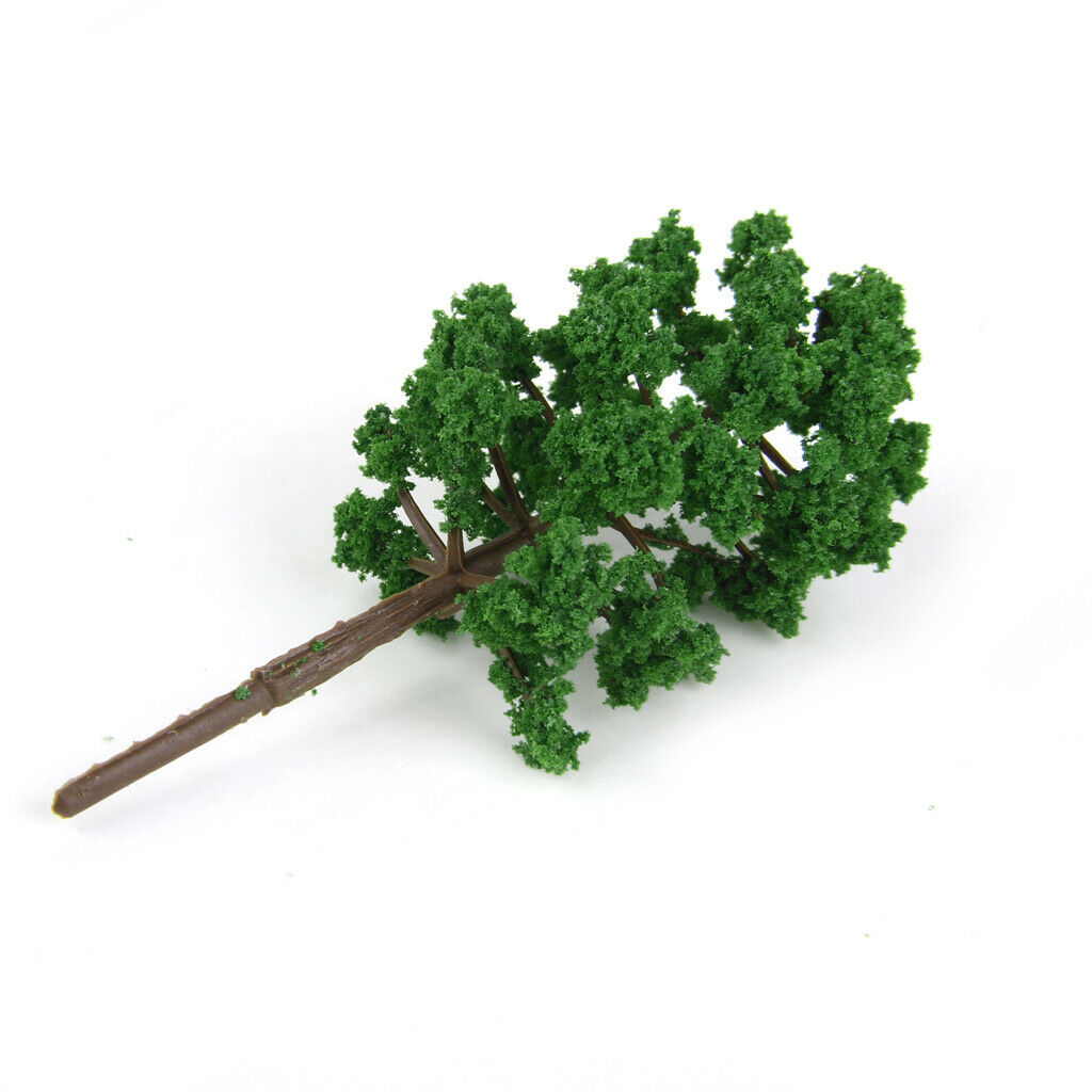 40x Plastic Green Tree Train Railroad Architecture Scenery Decor 1/150