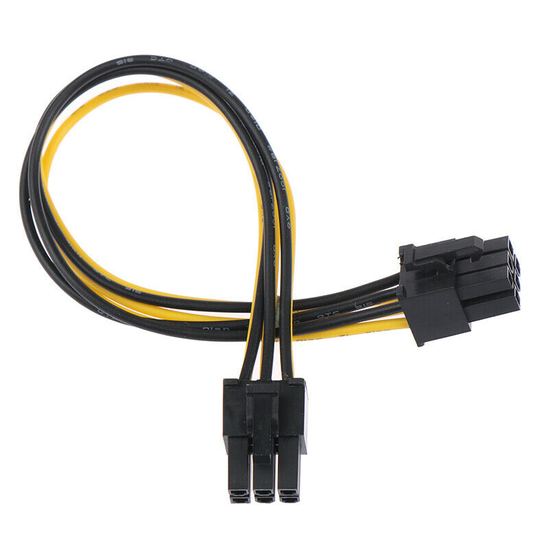 6Pin to 6Pin Male to Male PSU Motherboard Power Supply Extension Adapter .l8