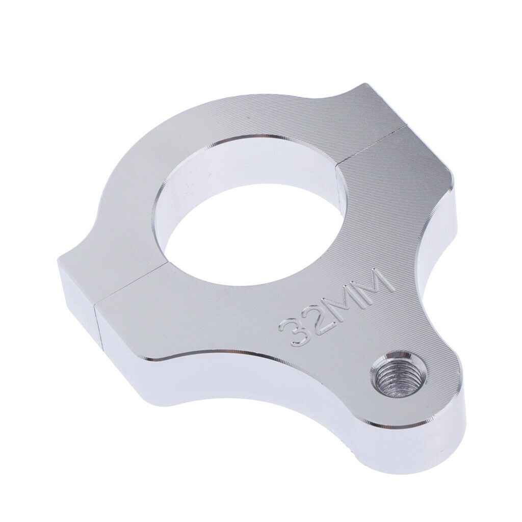 2X 32mm Aluminum Bike Steering Damper Clamp Bracket Fork Frame Mounting Clamp