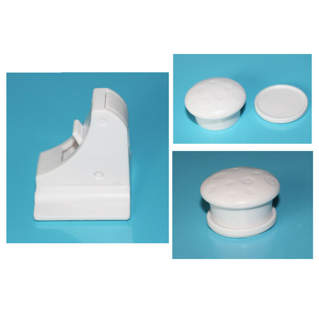 4x Baby Kids Safety Hidden Magnetic Cabinet Locks Drawer Lock for Cabinet
