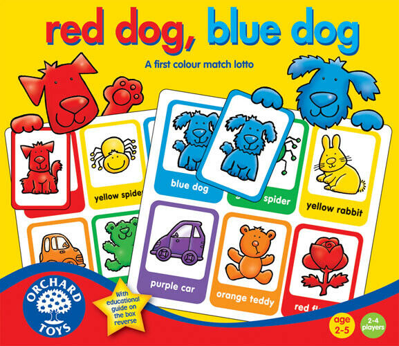 Orchard Toys 044 Red Dog, Blue Dog Kids Childrens British made Game 2 - 5 Years