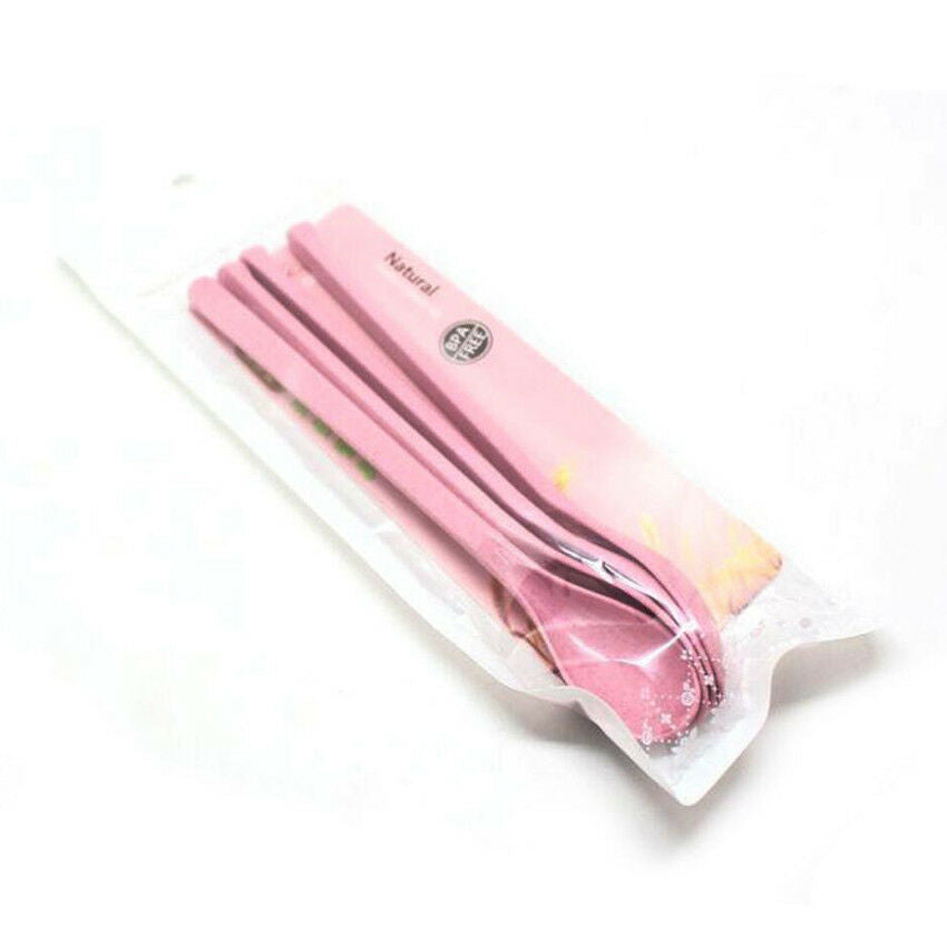 Childrens Safety Wheat Straw Spoon Cutlery Cooking Utensils At Home Flatware