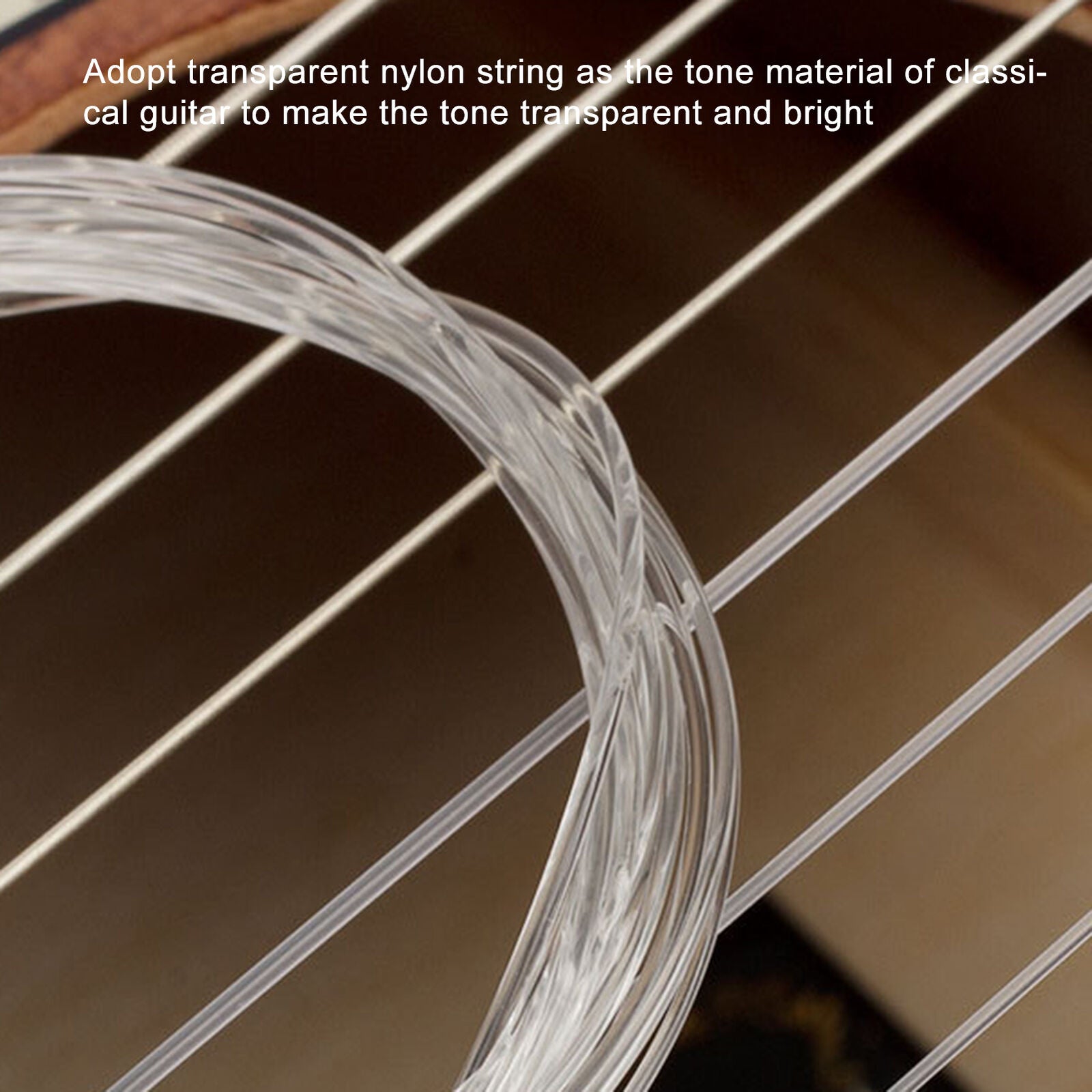 6Pcs Nylon Guitar Strings Anti-break Flexibility Metal Durable for Musical