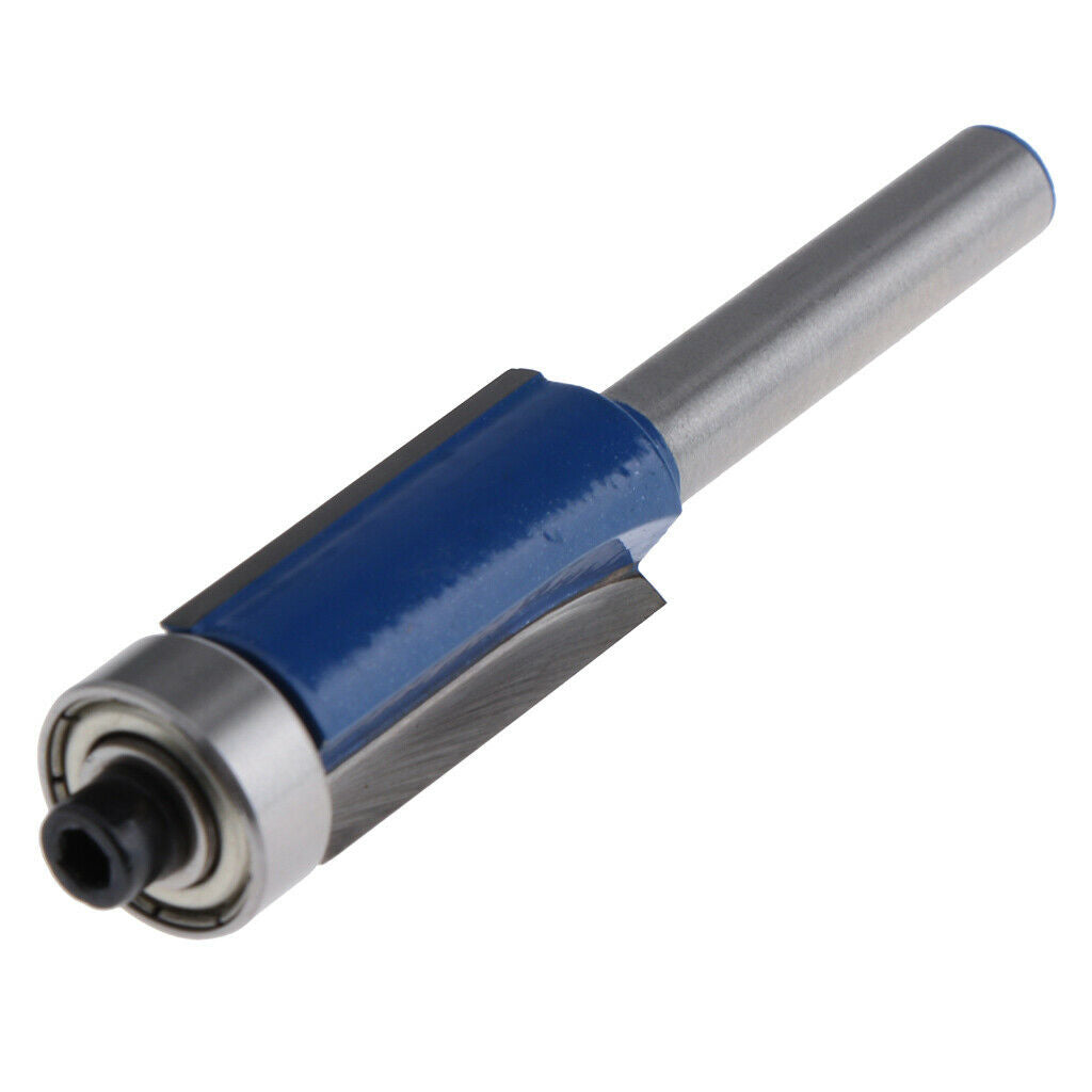 1/4''Shank Flush Trim Router Bit Milling Cutter End Bearing Woodworking Tool