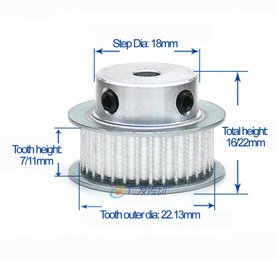 1Pcs MXL35T Timing Belt Drive Pulley 2.032mm Pitch 12mm Bore For 6mm Width Belt