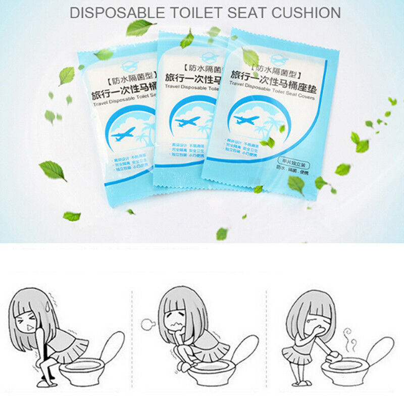 10pcs Disposable Clean Toilet Seat Covers Flushable Camping Festival Trave.l8
