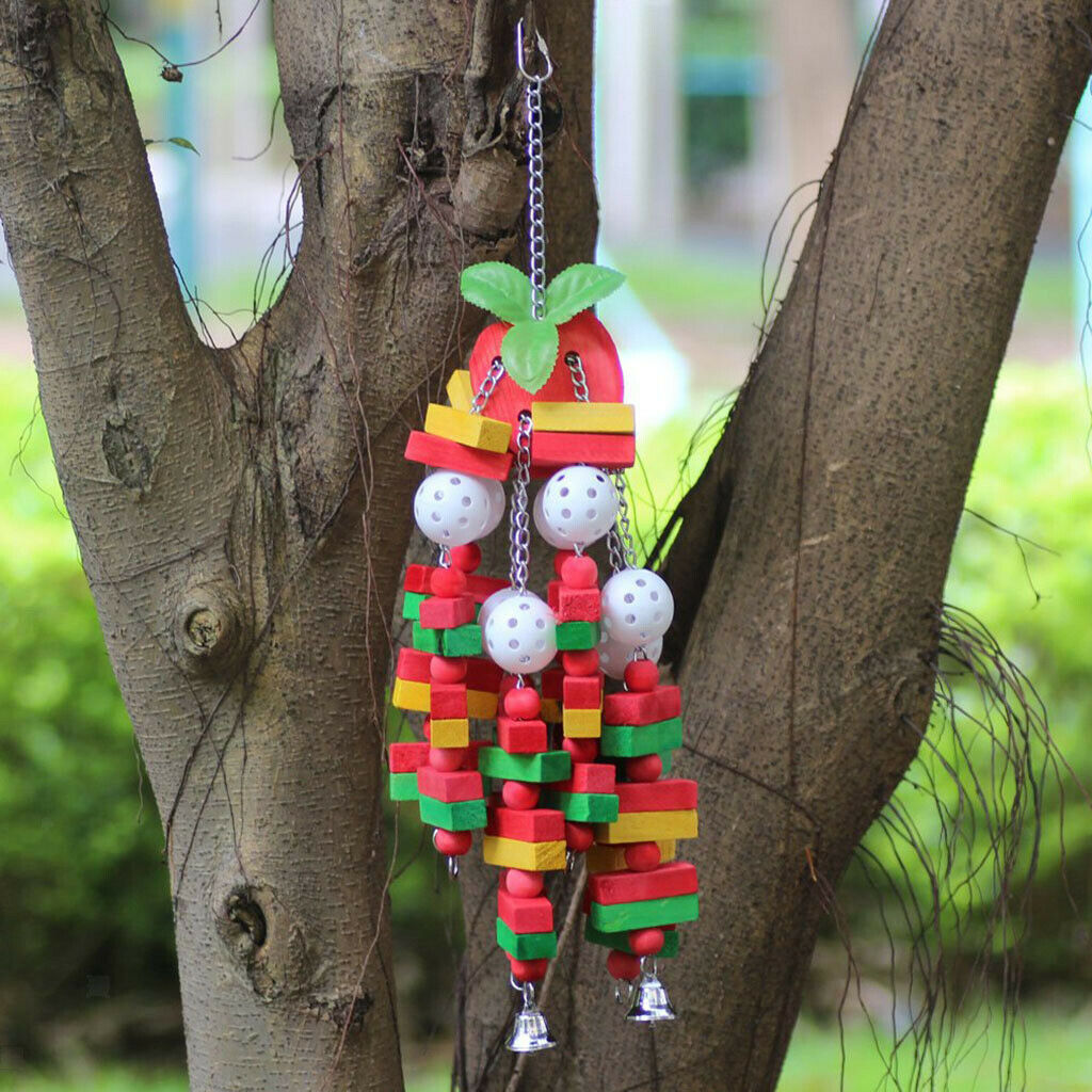 Birds Chew Parrot Birds Swing Blocks Toys For Small Medium Large Birds