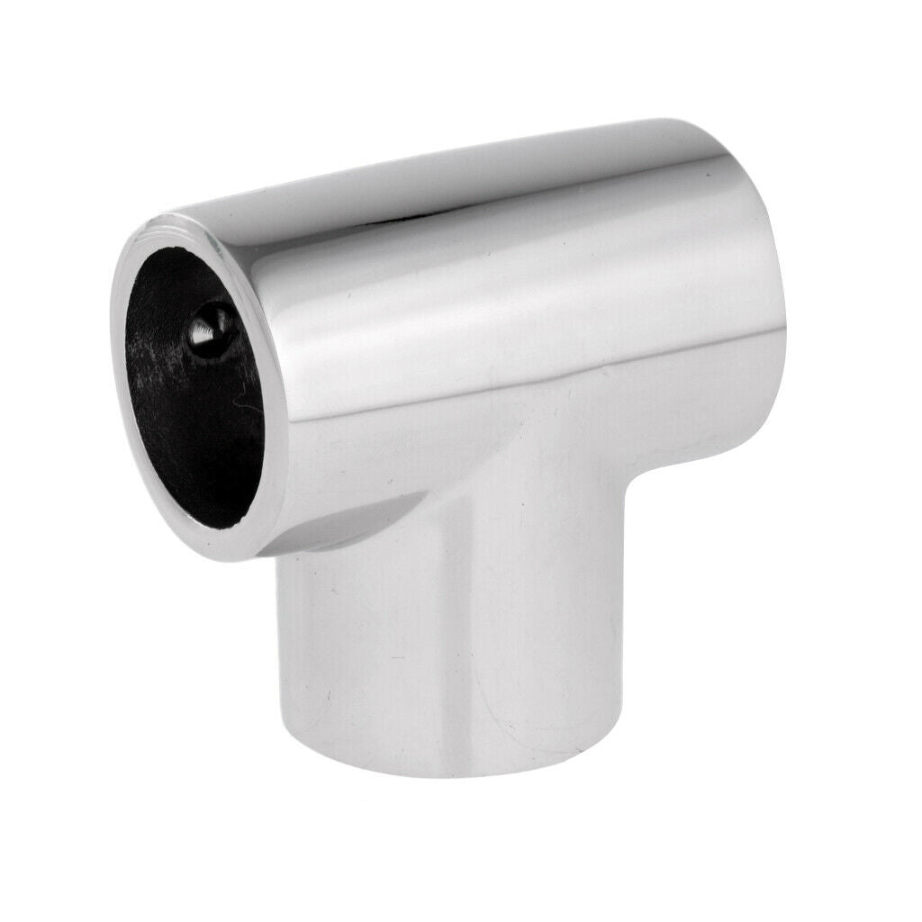 Solid Boat Hand Rail Fittings 90 Degree Marine 316 Stainless Steel Tee 25mm