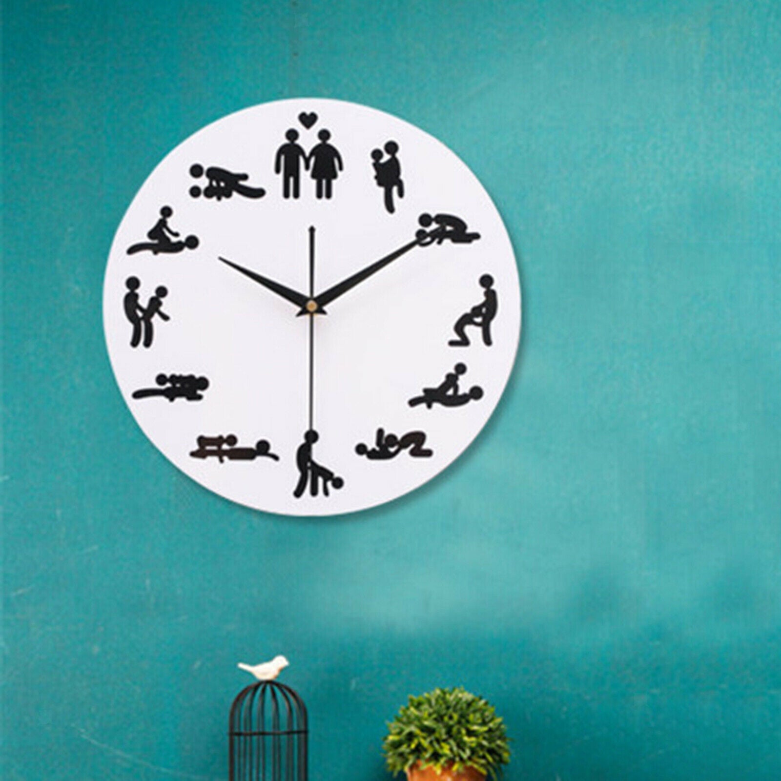 Large Wall Clock Wall Hanging Clock Bedroom Bar Home Decorative Ornament