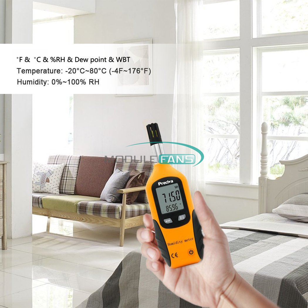 HT-86 Wet Bulb/Dew Point Digital Thermometer Hygrometer Meter 0.01%RH, 0.01℃