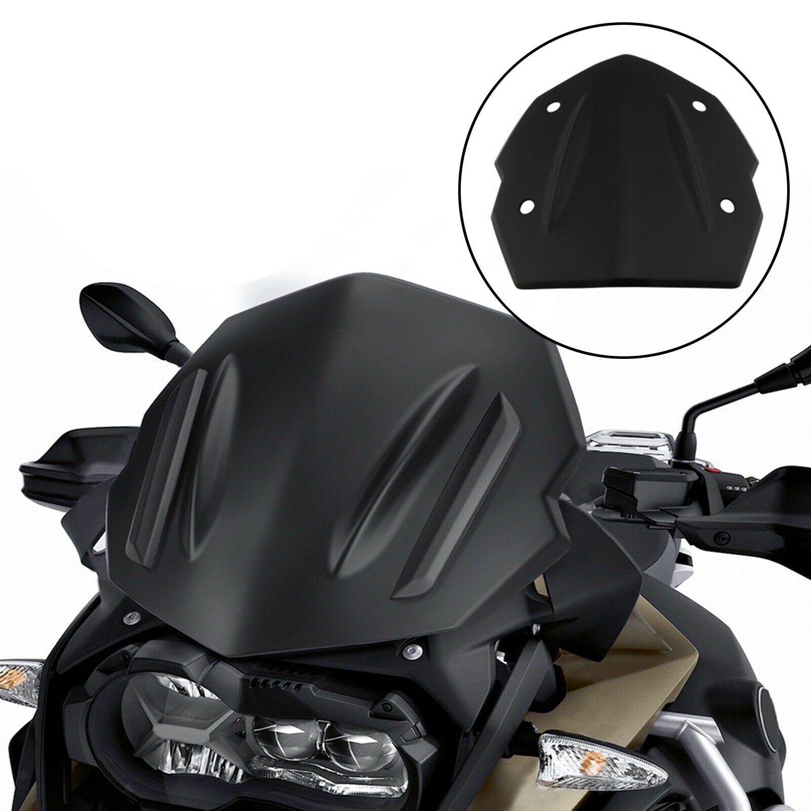Windshield Durable Supplies for BMW R1250GS 2018-2020 R1200GS LC 13-17 Black