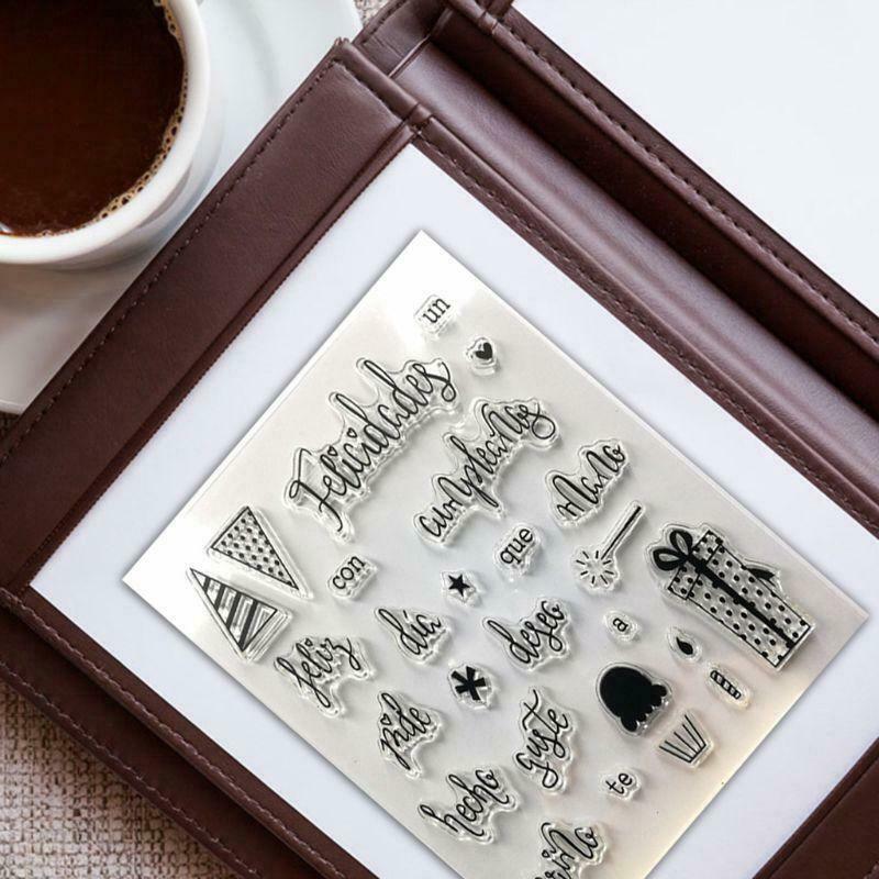 Spanish Silicone Clear Seal Stamp DIY Scrapbooking Embossing Photo Album Decor