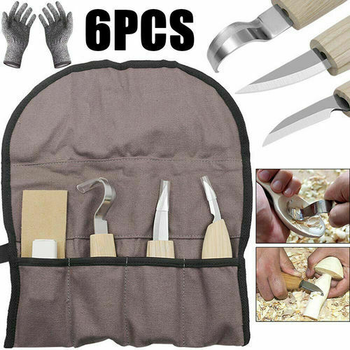Wood Carving Knives Set  Spoon Kit Whittling Carpenter Tools Woodworking Tools