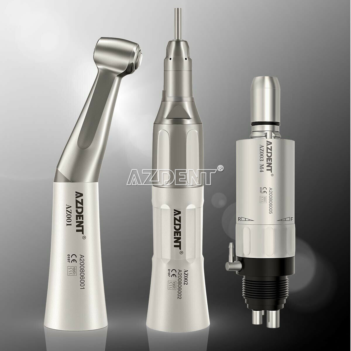 Kit Dental Slow Speed Handpiece Contra Angle Straight Air Motor 4H NSK Style