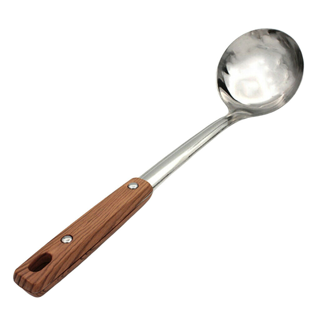 Outdoors Camping Stainless Steel Grilling Picnic BBQ Cooking Utensil Spoon