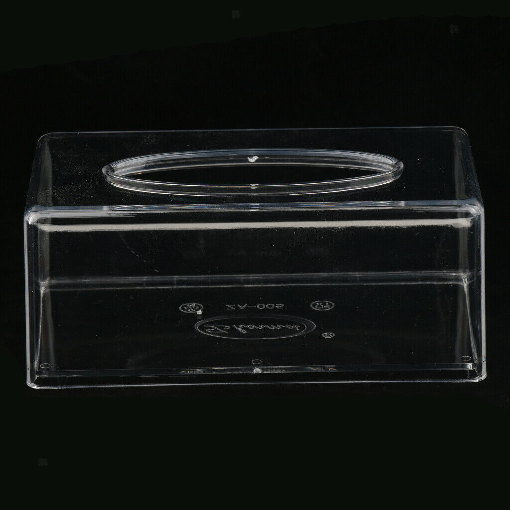 Acrylic Clear Tissue Case Facial Paper Towel Dispenser Box 212x115x88mm
