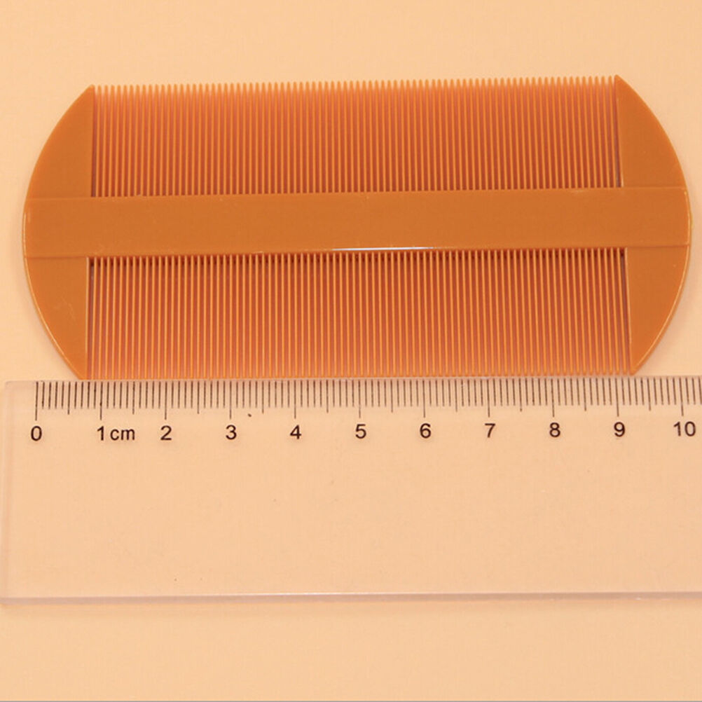 2X Double Sided Nit Fine Tooth Head Lice Hair Combs for Kids Pet Flea Plas.l8