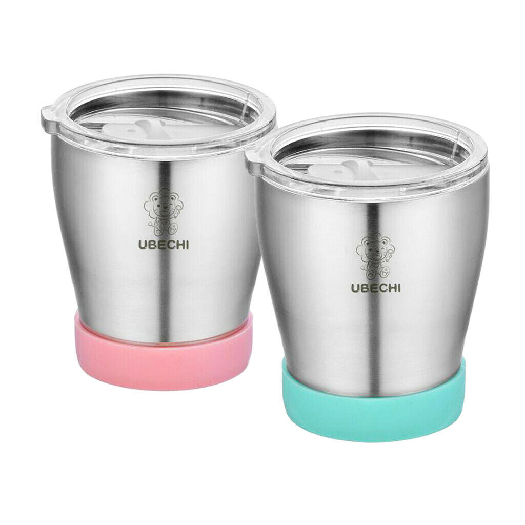 300 ML Stainless Steel Cup Outdoor Coffee Tea Juice Water Drinks Mug Pink