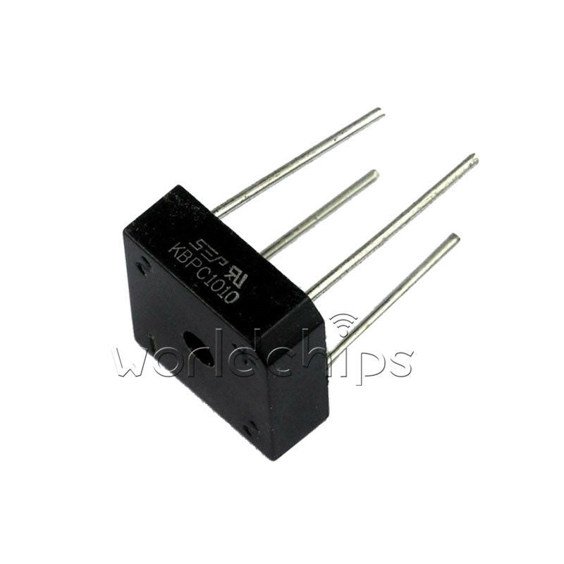 10PCS 10A 1000V Metal Case Bridge Rectifier SEP KBPC1010