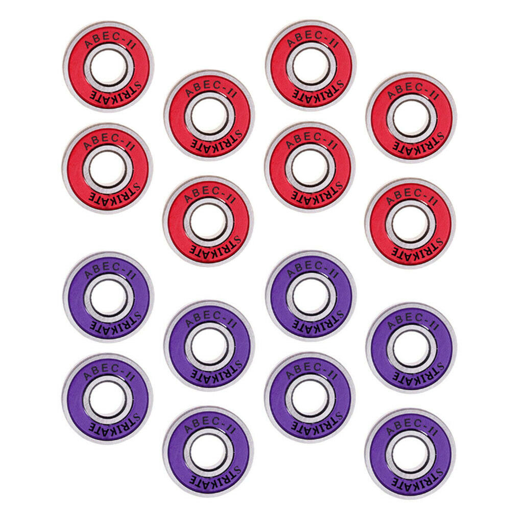 16 Pieces 608RS Frictionless Abec 11 Skateboard Bearing Rolling Bearings