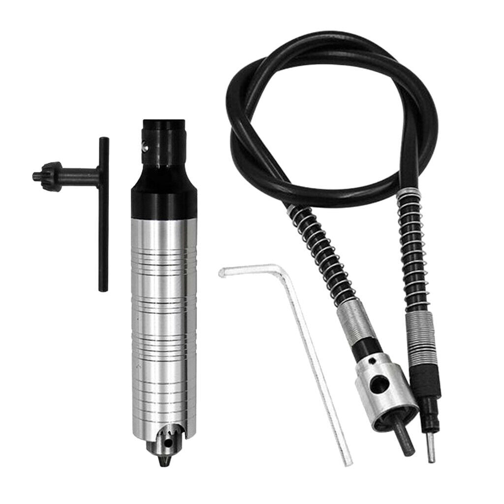 Rotary Grinder Tool Flexible Flex Shaft Fits + 0.3-4mm Handpiece +Key