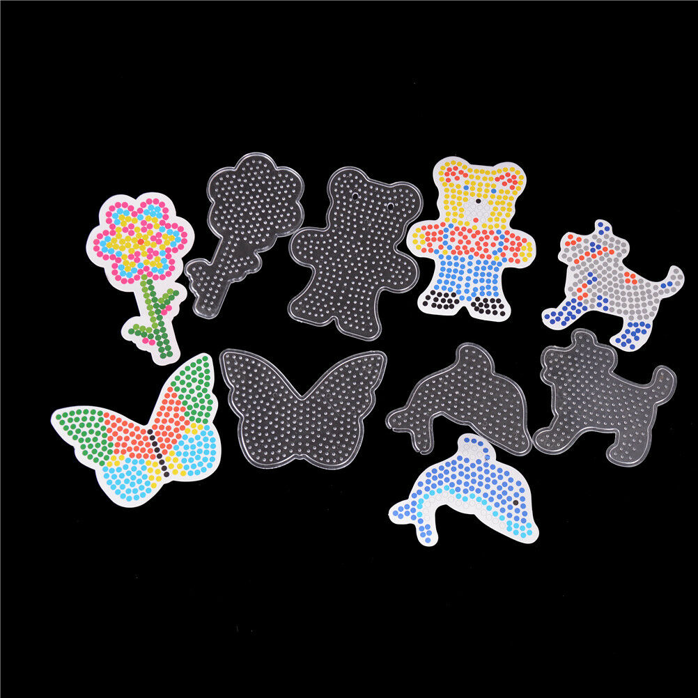 5pcs/set Mixed Patterns Puzzles For 5mm Hama Beads DIY Kids Craft Stencil TDEAU