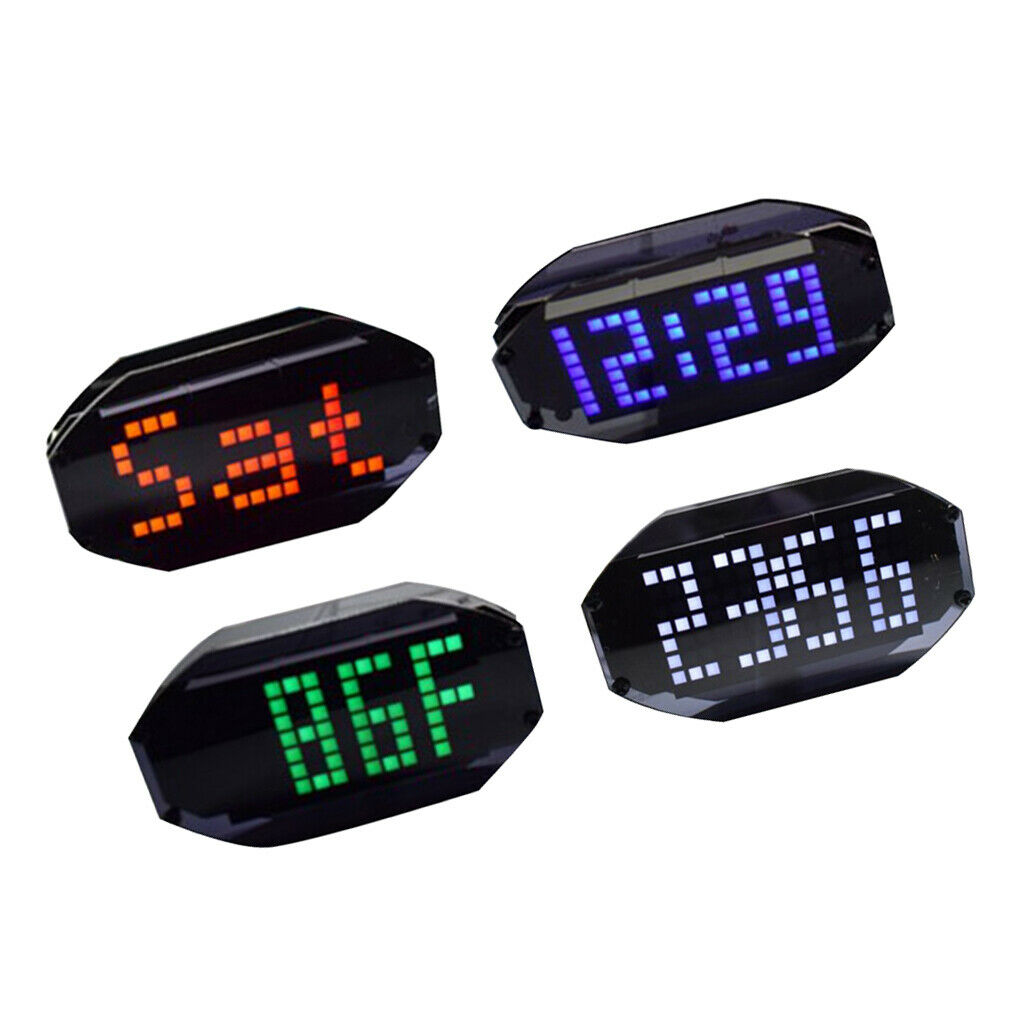 LED Alarm Clock Digital Desk Clock Precision Time Date Temperature Set Red