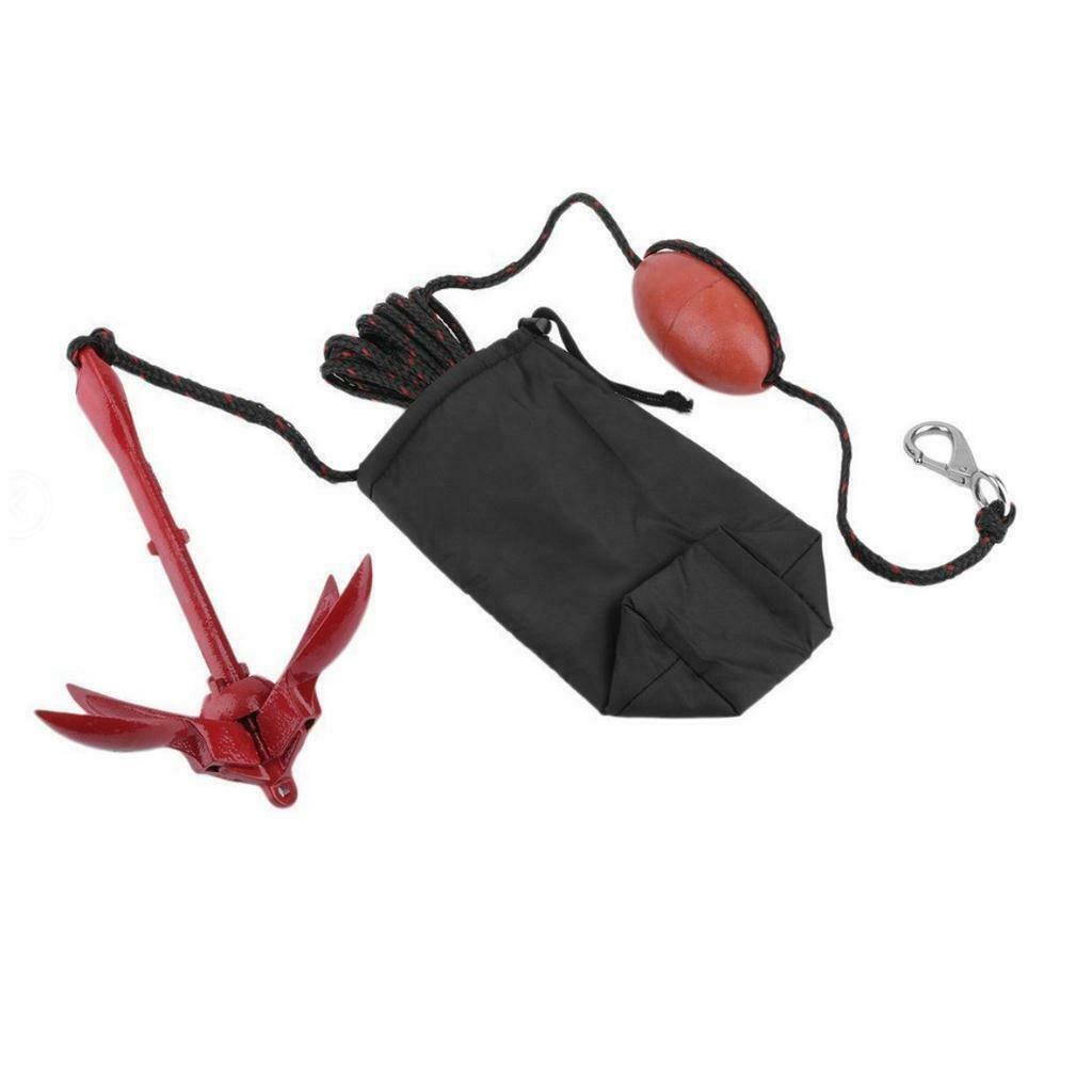 Folding Anchor Buoy Rope Kit for Boat Kayak Canoe Fishing Sailboat