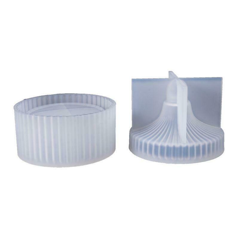 Silicone Mold DIY Crystal Epoxy Molds Round Stripe Jewelry Storage Box Making