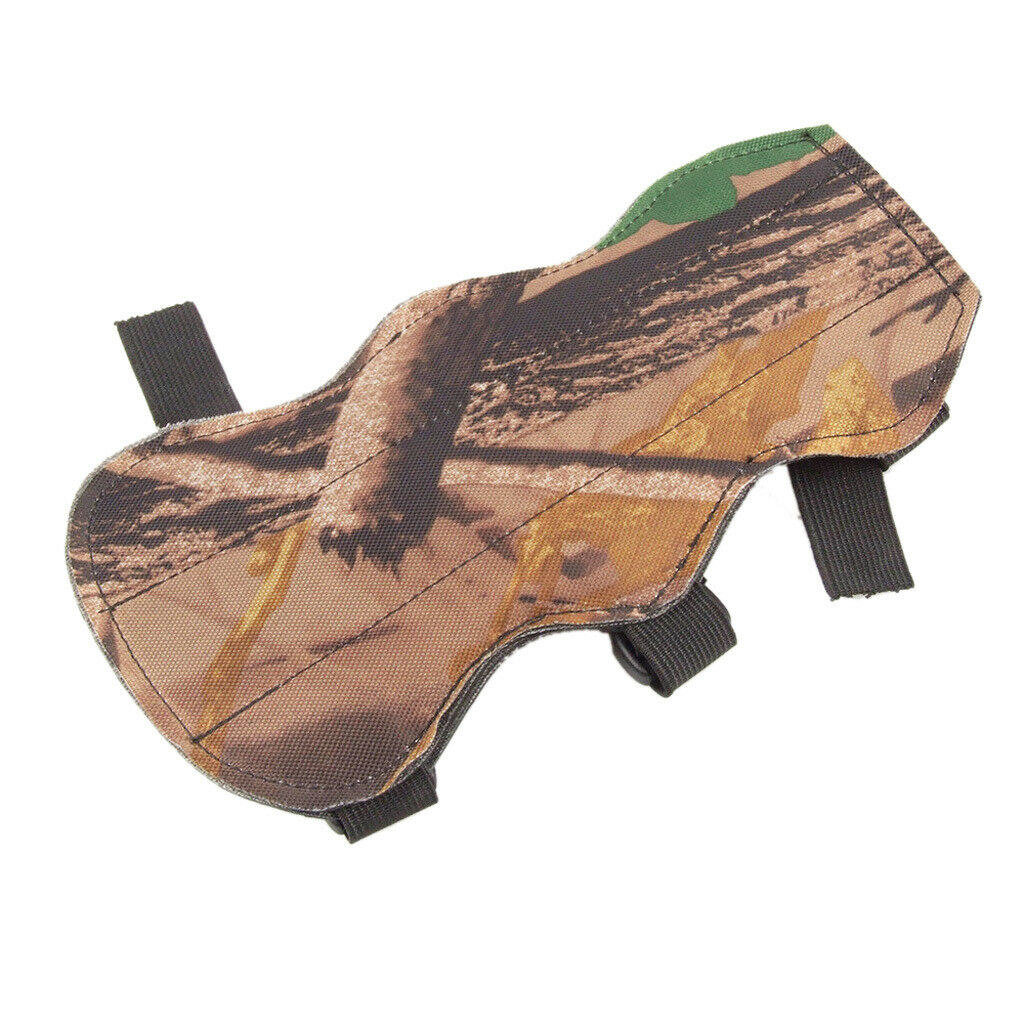Archery Target Shooting Protective Gear Arm Guard & Suede Leather 3-Finger Glove