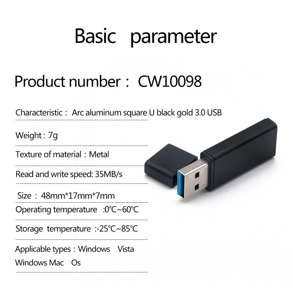 Shoproof USB3.0 Flash Drive Memory Sti Thumb Drive Disk for Laptop 128M