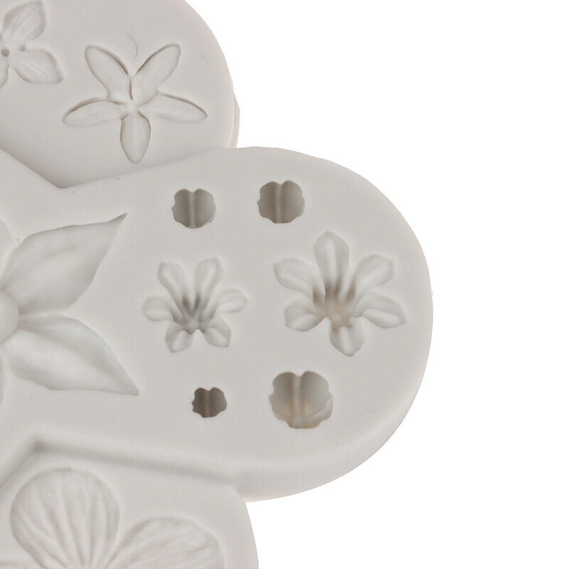 Silicone Decorating Molds Cake Sugarpaste Candy Chocolate Gumpaste Clay Mo DD