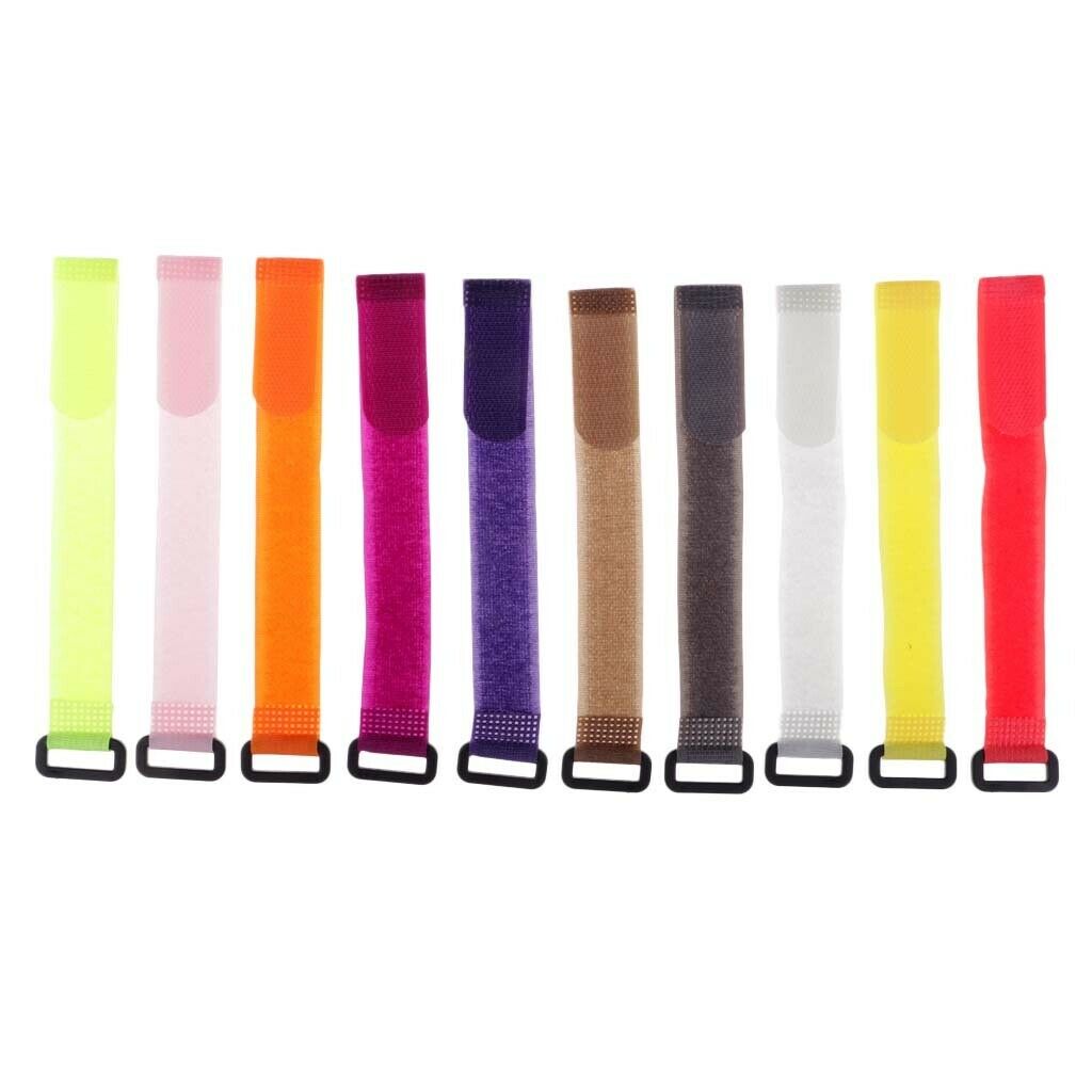 10pcs Fishing Rod Belt Strap Rod Tie Suspenders Rope Carp Tackle Accessories