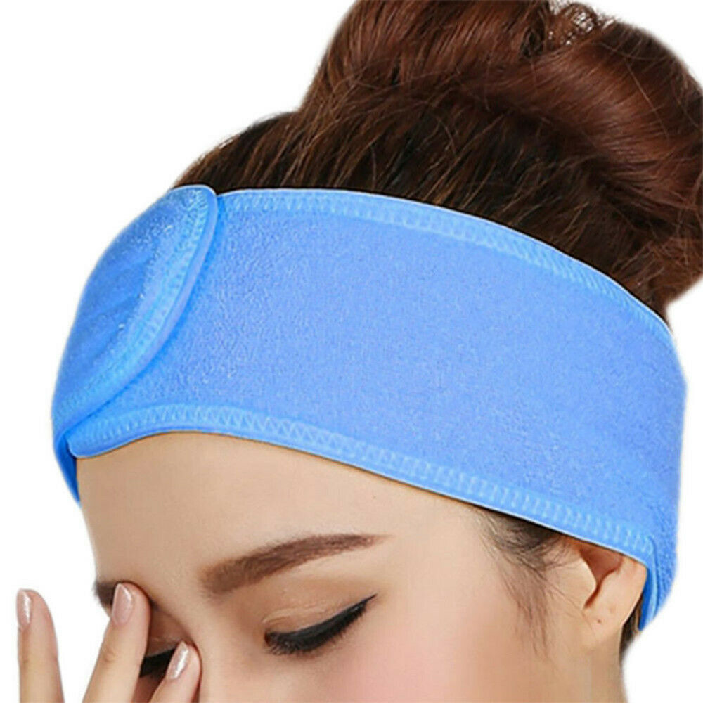 Women Bath Yoga Sport Make Up Spa Towel Hair Band Wrap Wide Headband Simple Gift
