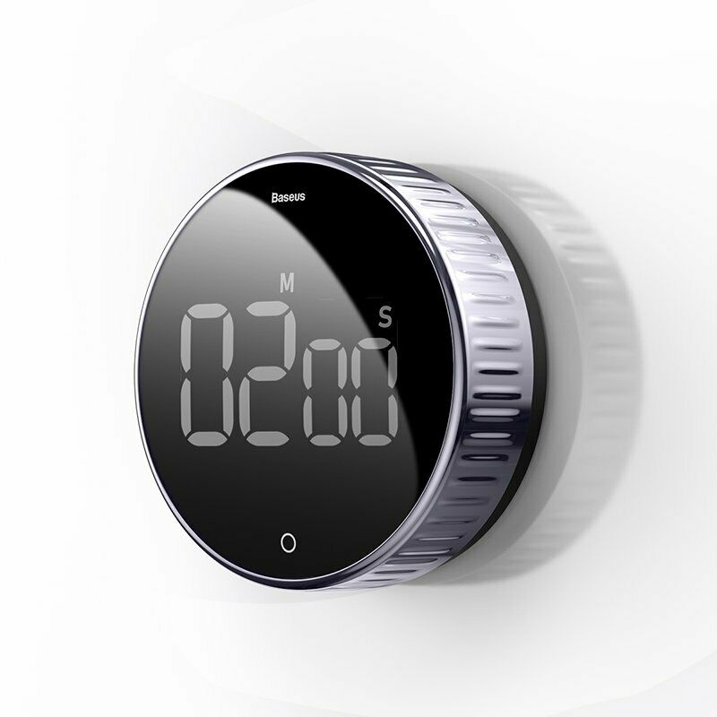 New Kitchen LCD Digital Cooking Timer Count-Down Alarm Clock Magnetic Black