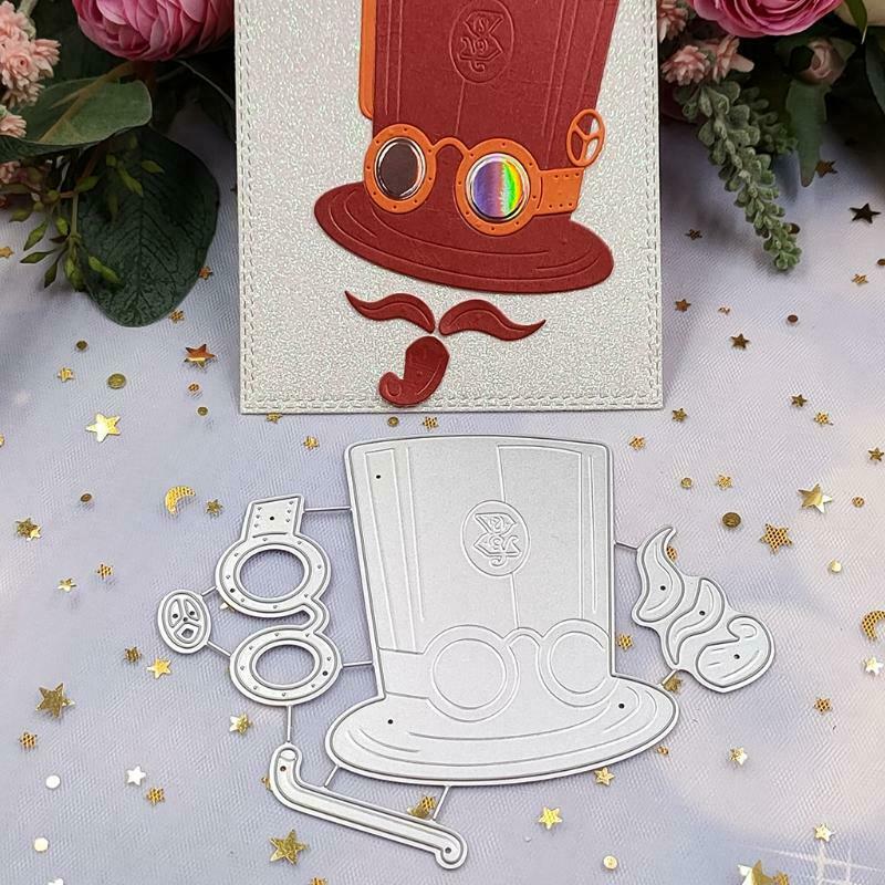 Magical Hat Mage Die Cuts Embossing Border Edge Metal Cutting for DIY Decoration