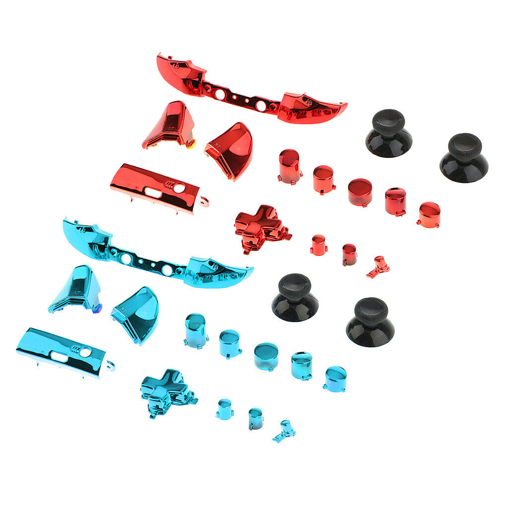 2Set Full Button Kit Bumper ABXY D-pad For Microsoft   One S Controllers