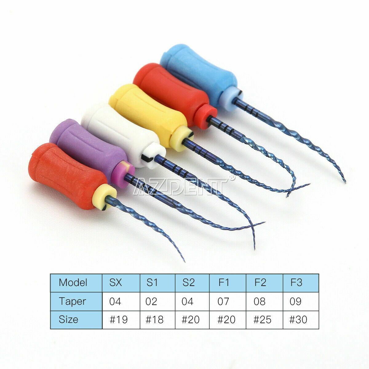 5*Dental Endodontic NiTi Hand Use Heat Activated Rotary File Root Canal Treatmet