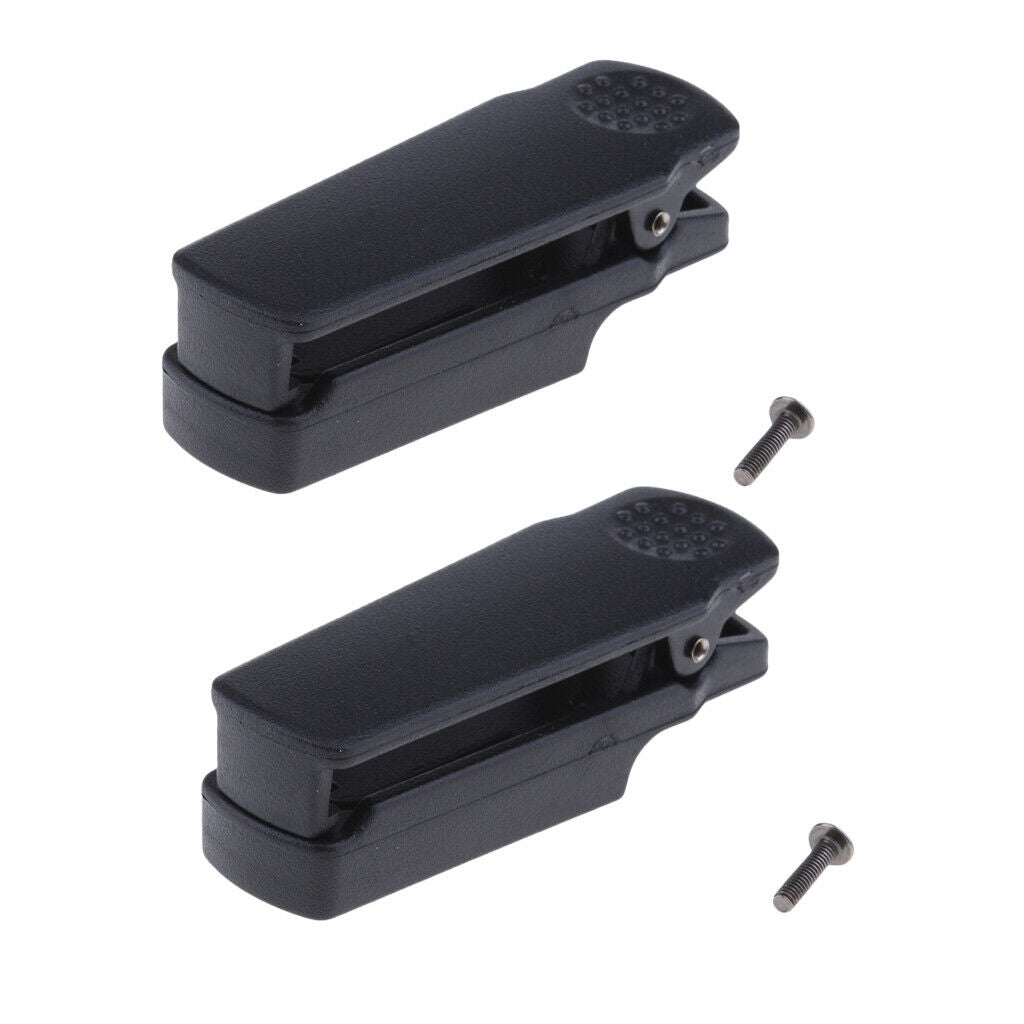 2x Belt Clip For  Bf-a58 Bf-9700 Radio Walkie-talkie Portable Two Way