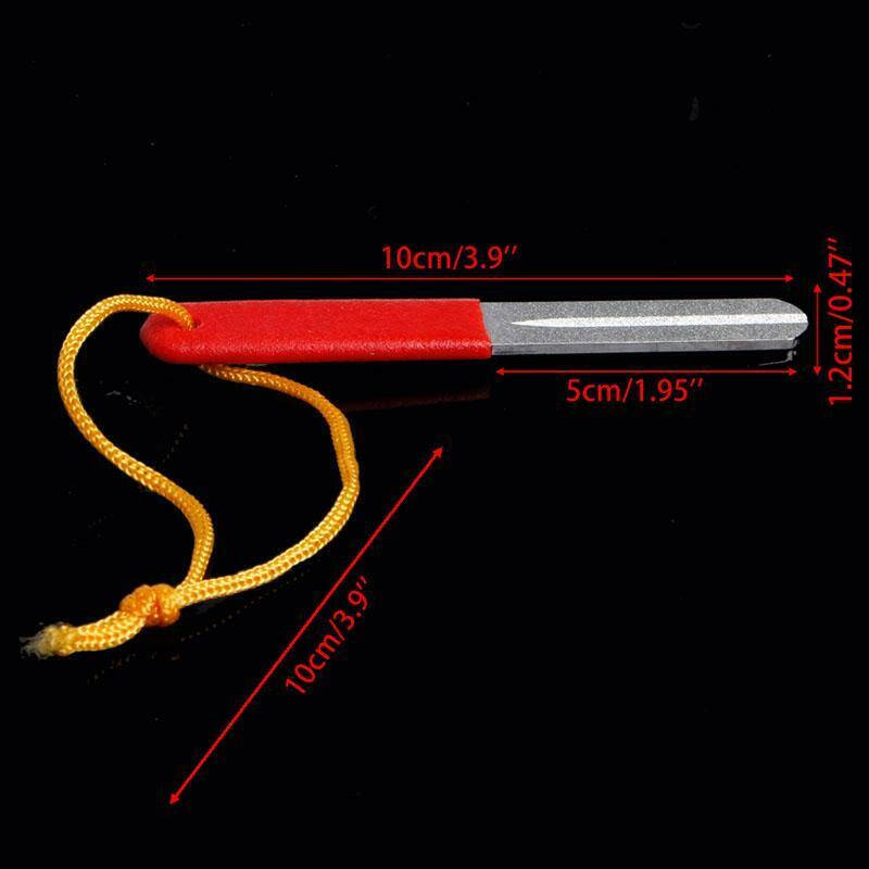 Fishing Hook Fishhook Hone Sharpening Tackle Sharpener With Grooves Both Sides