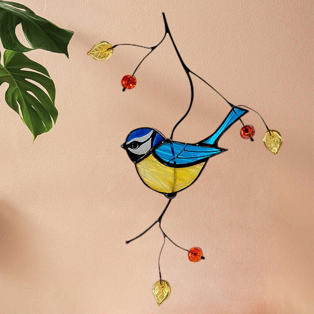 Stain Glass Window Wall Hummingbird Stickers Clings Home Decor Decoration