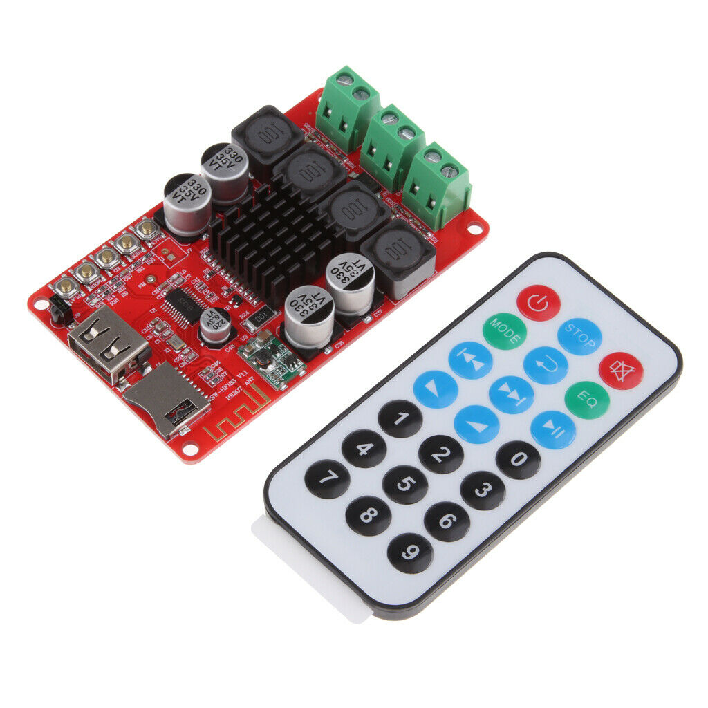 TPA3116 2X50W bluetooth digital amplifier board and remote control