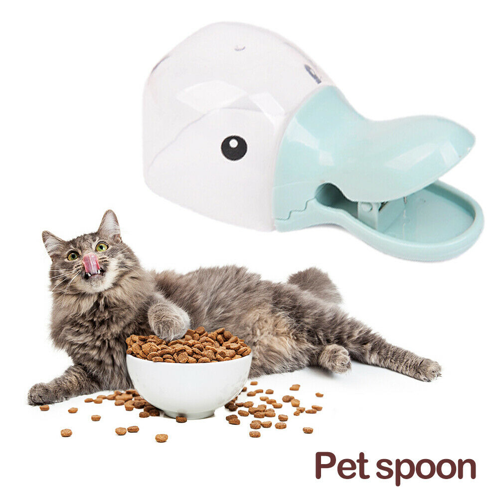 Cute Duckbill Pet Food Shovel Multifunction Spoon Cat Food Bag Seal Clip @
