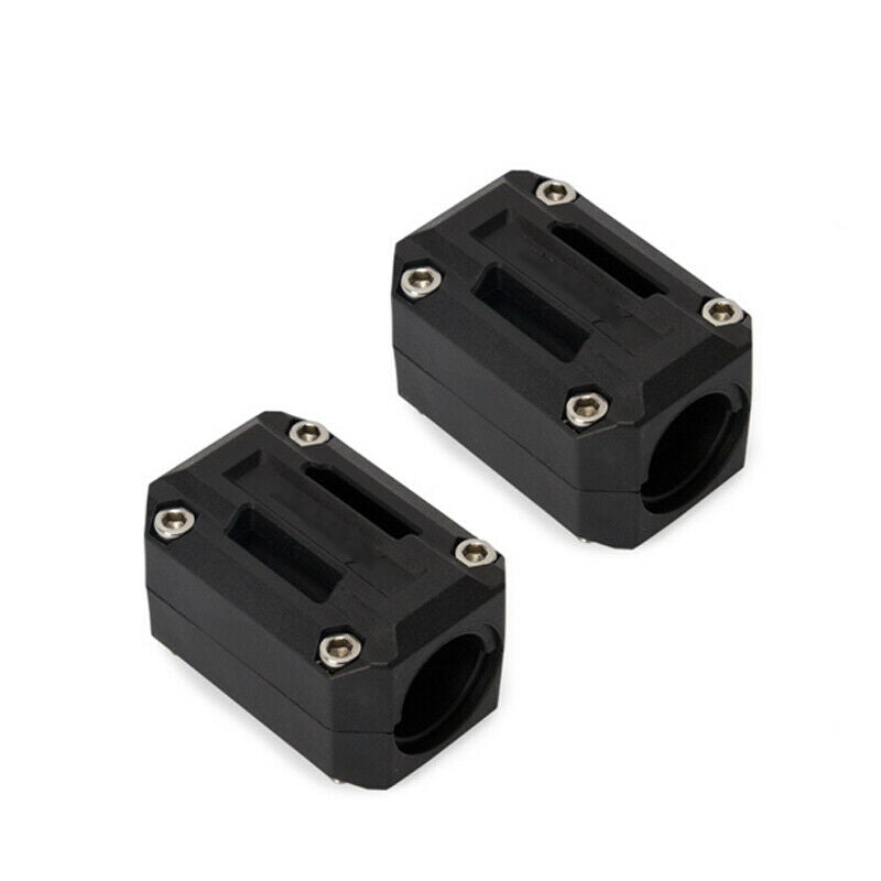2PCS Motorcycle Bike 22/25/28mm Handlebar Bumper Clamps Protector Nylon Plastic