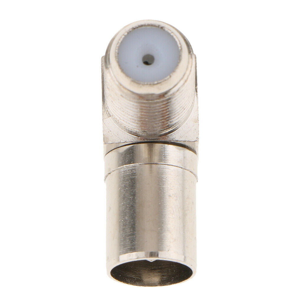 5 Packs F Female   to RF Male Right Angled RF Coaxial Adapter Connectors