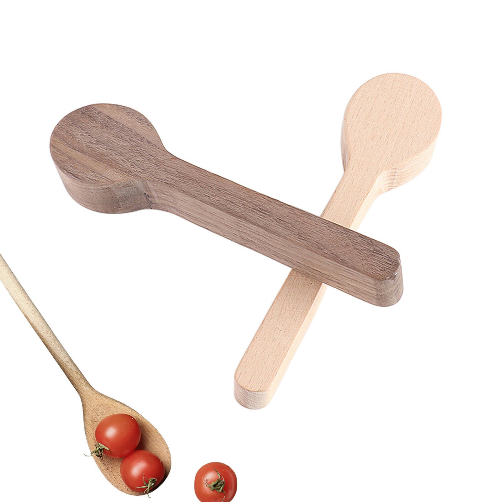 2 Pieces DIY Wood Spoon Mold Funny Sculpture Creative Material for Kids