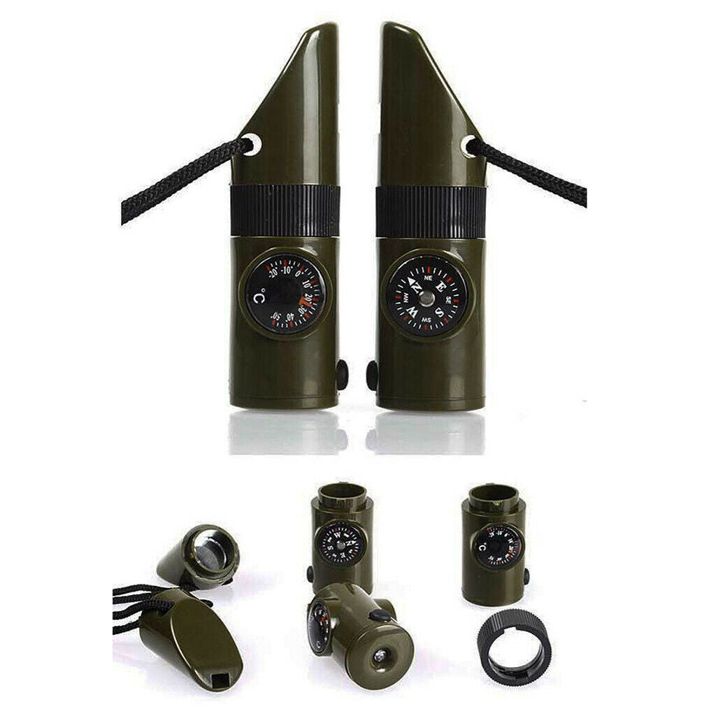 Survival Whistle with Lanyard Outdoor Camping Hiking Sports Emergency Tools