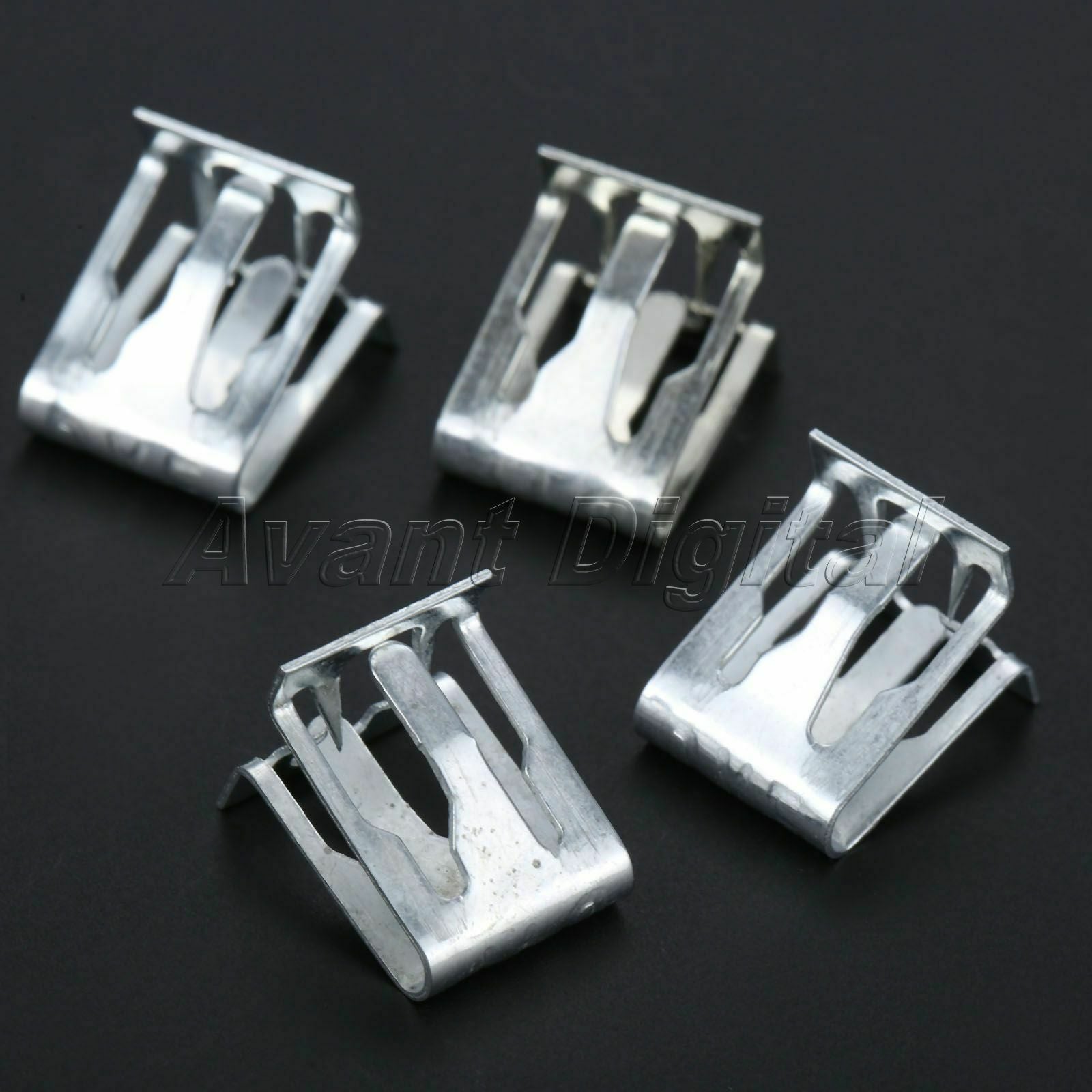 15Pcs Auto Fasteners Fender Bumper Trim Clips Retaining Screws Universal Metal