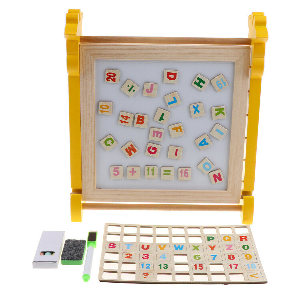 Abacus Learning Alphabet Math Number Toys, Magnetic Wooden Drawing Writing Board