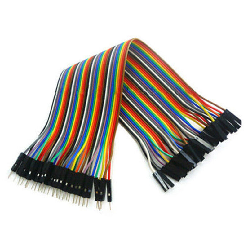 40PCS Dupont wire jumpercables 20cm 2.54MM male to female 1P-1P For Arduino